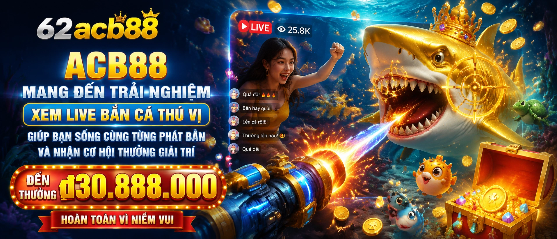Phòng đa người chơi bắn cá online